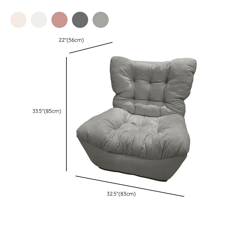 Upholstery Recliner Chair Solid Color Scandinavian Standard Recliner