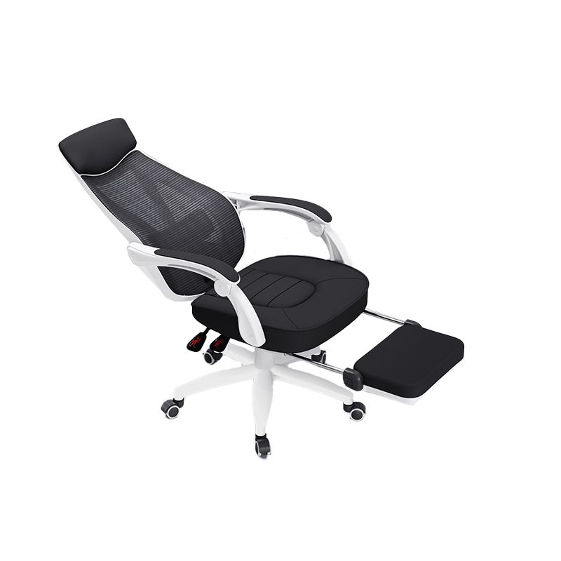 Padded Arms Office Chair Modern No Distressing Ergonomic Desk Chair with Wheels