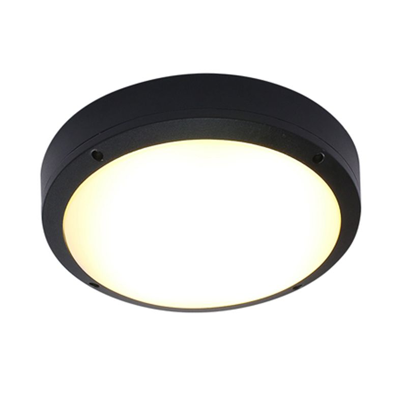 Lámpara de techo de estilo moderno, luz LED impermeable de montaje empotrado para pasillo, balcón, patio