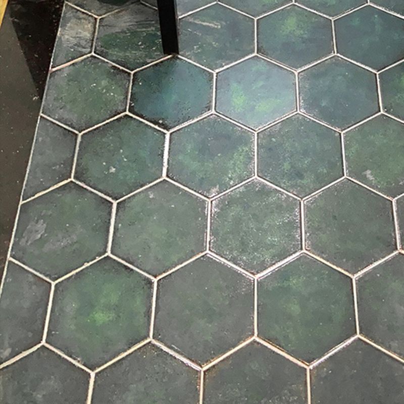 Porcelain Singular Tile Hexagon Shape Floor and Wall Tile with No Pattern