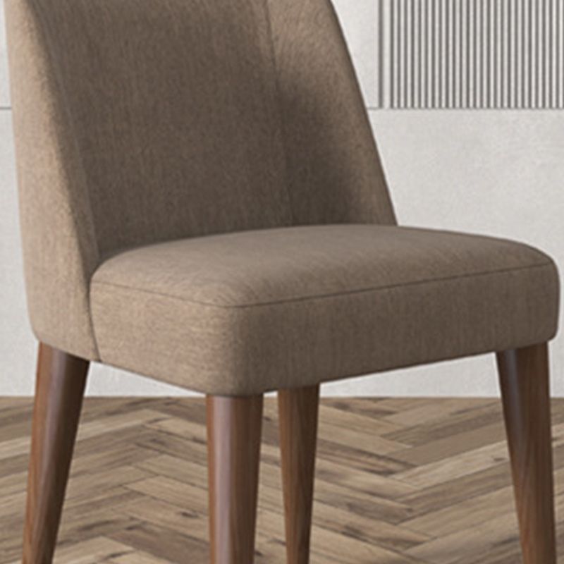 Modern Fabric Side Chair Upholstered Side Chair with Solid Wood Legs