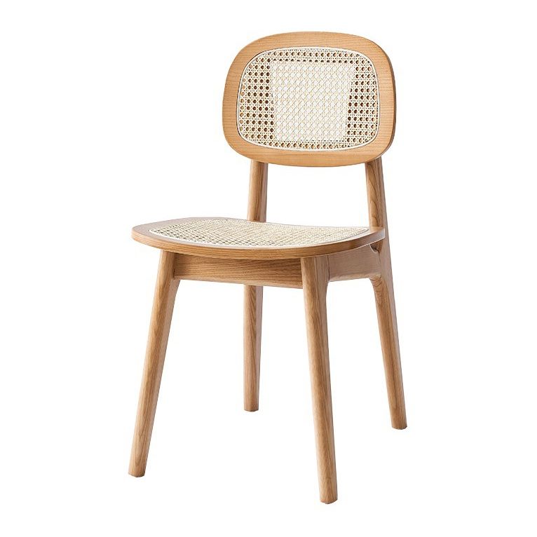 Armless Dining Chairs Modern Wooden Side Chairs for Dining Room