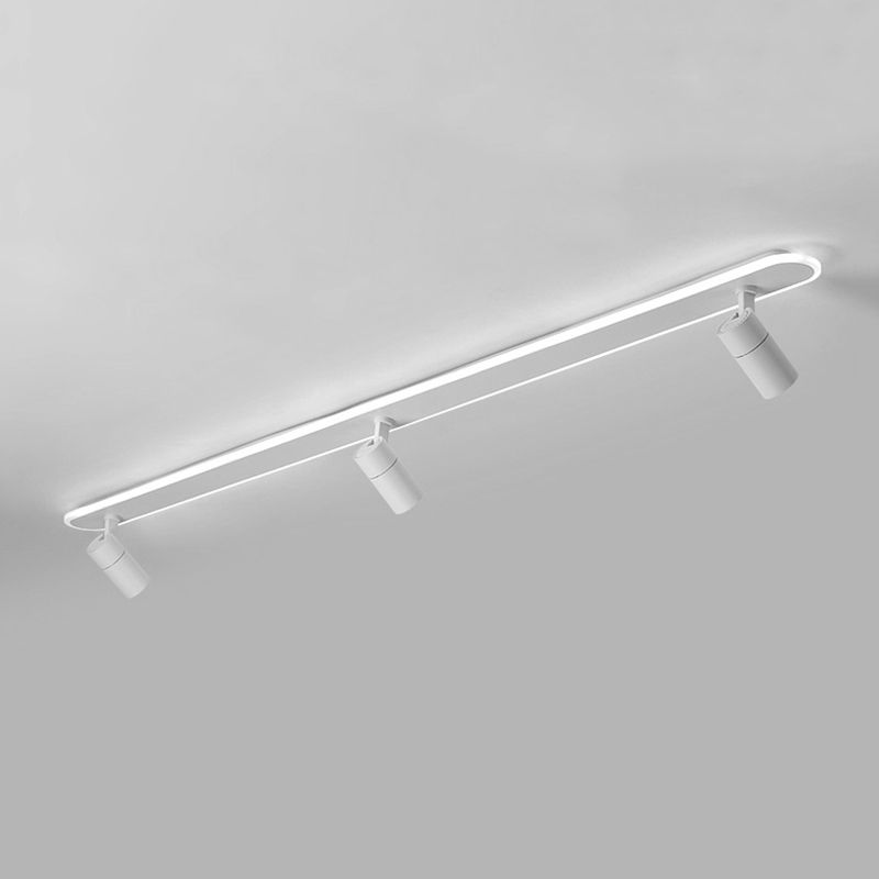 Aluminium lineaire inbouwarmatuur, nieuw modern wit plafondmontagearmatuur met spotlight