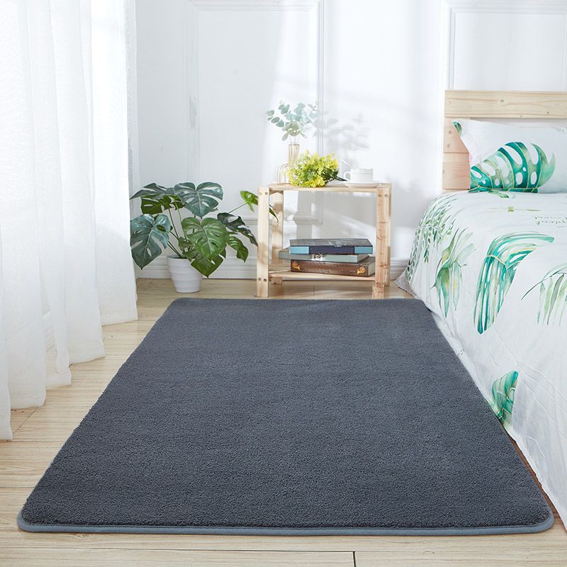 Tapis nordique multicolore décontracté Tapé de laine en laine Plaine pour animaux de compagnie Anti-glissement Machine de support de tapis lavable pour chambre à coucher