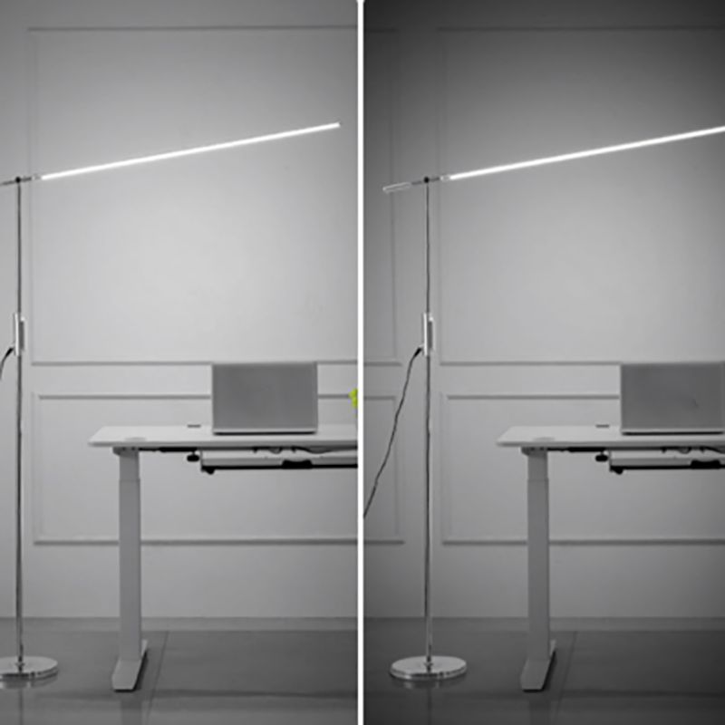 Lampada da pavimento in metallo lineare moderno LED LED LEGGE LEGGE con giuntura regolabile