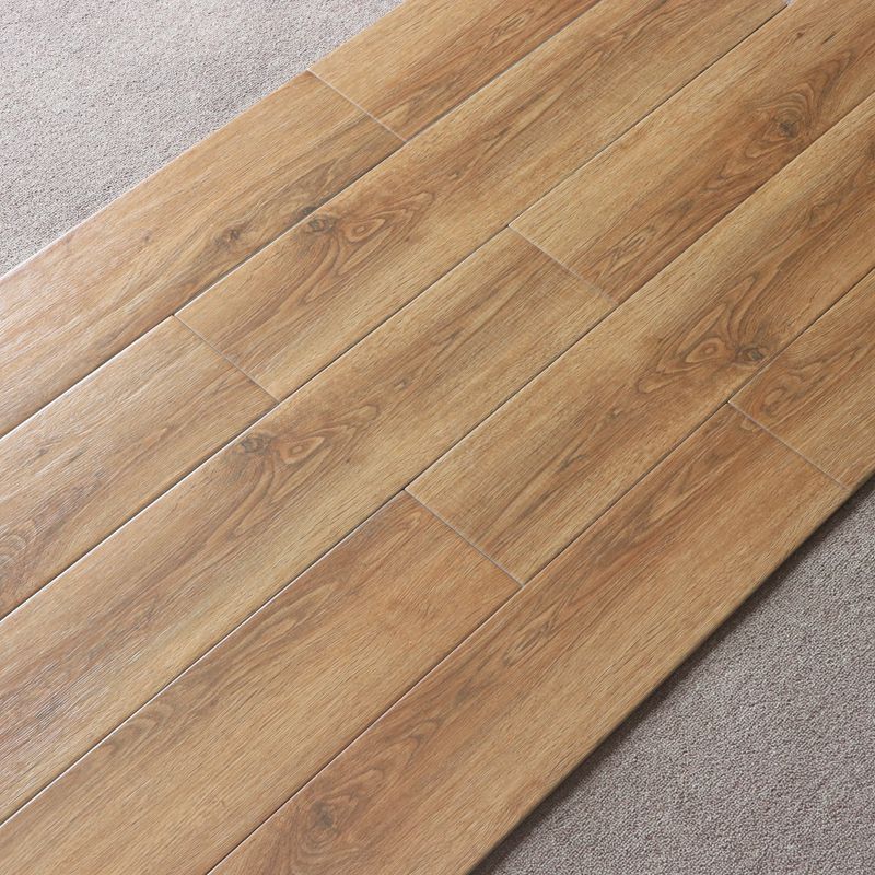 Indoor Rectangle Floor Tile Straight Edge Wood Pattern Floor Tile