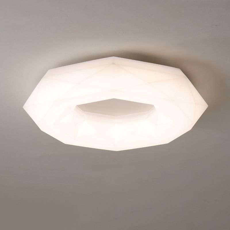 White Ceiling Light LED Modern Flush Mount Lighting for Kitchen Home