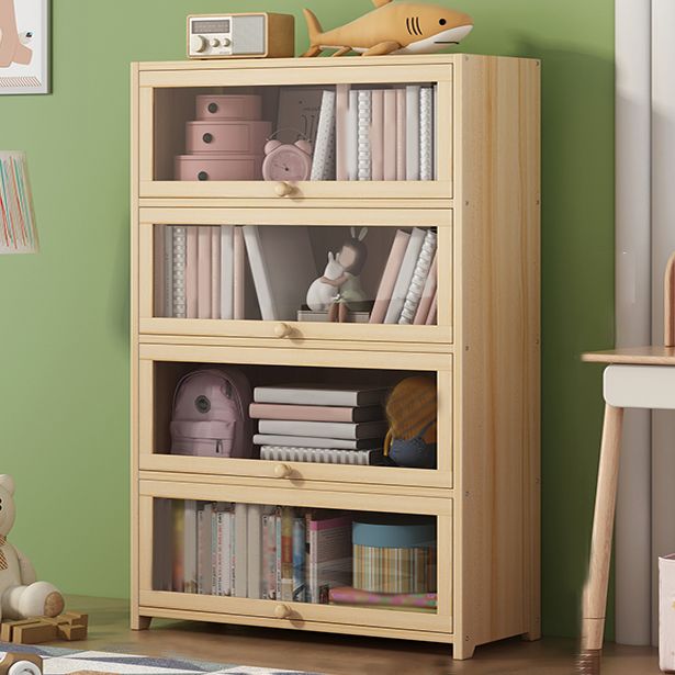 Freestanding Standard Kids Bookcase Nordic Light Wood Standard Bookcase