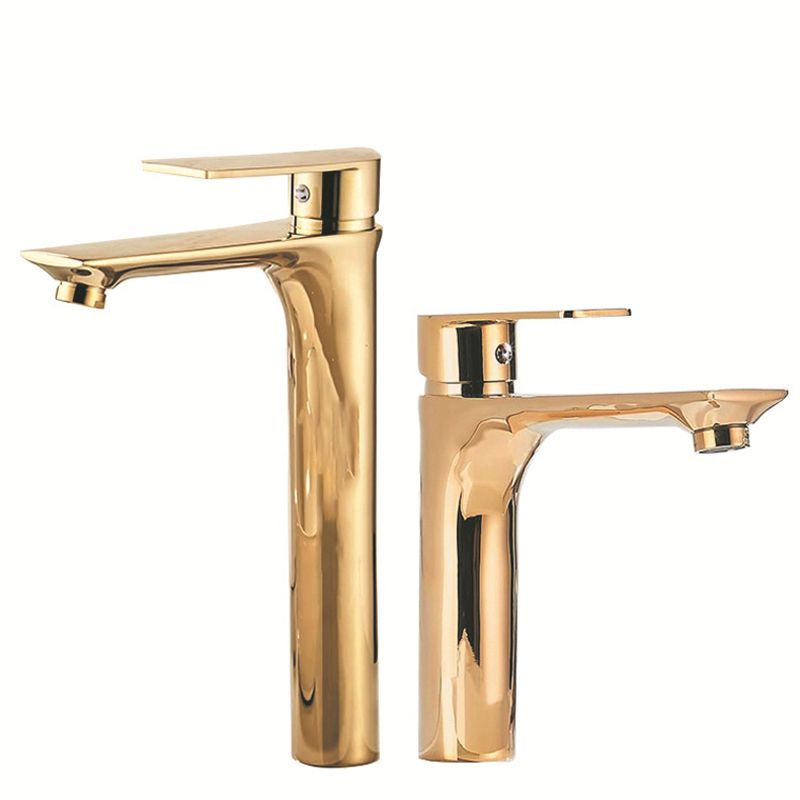 Glam Vessel Sink Faucet Brass Lever Handles with Water Hose Basin Lavatory Faucet