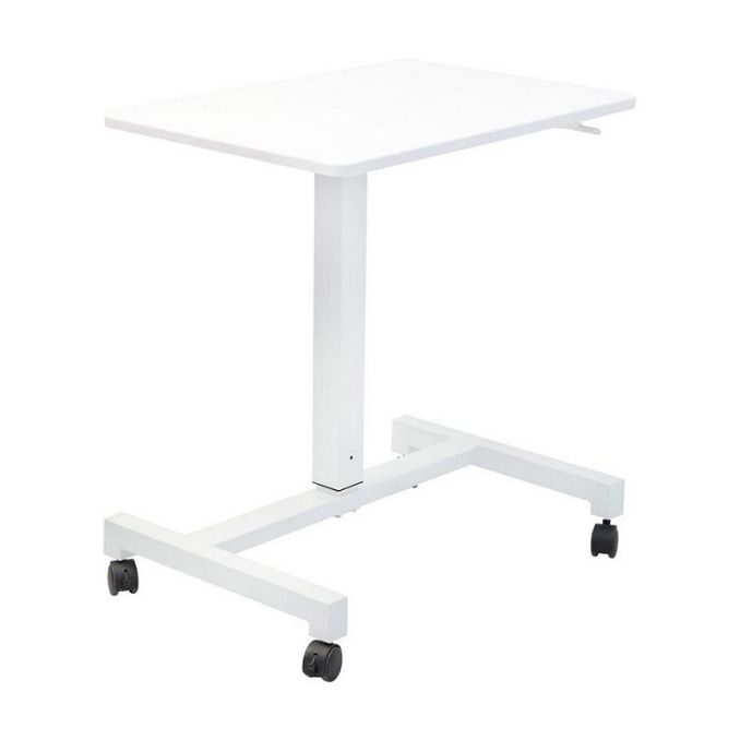 Modern Style Office Desk Rectangular Shape Black/Brown/White Movable Table with Wheels