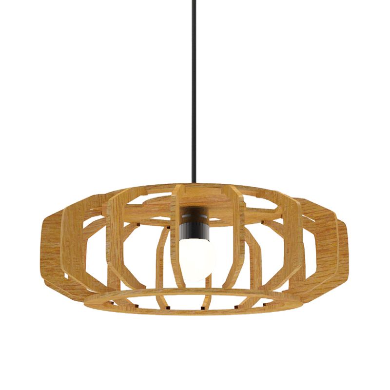 Frame lanterna A sostenere il soffitto in legno in stile Asia 1 lampadina lampada sospensione del soggiorno