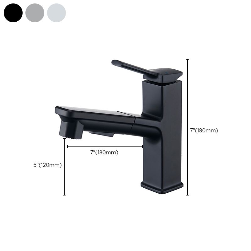 Modern Vessel Faucet Copper Pure Color Single Handle Vessel Faucet