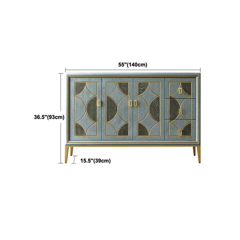 Wood Top Chest Metal Legs Chest Drawers with Drawers for Bedroom