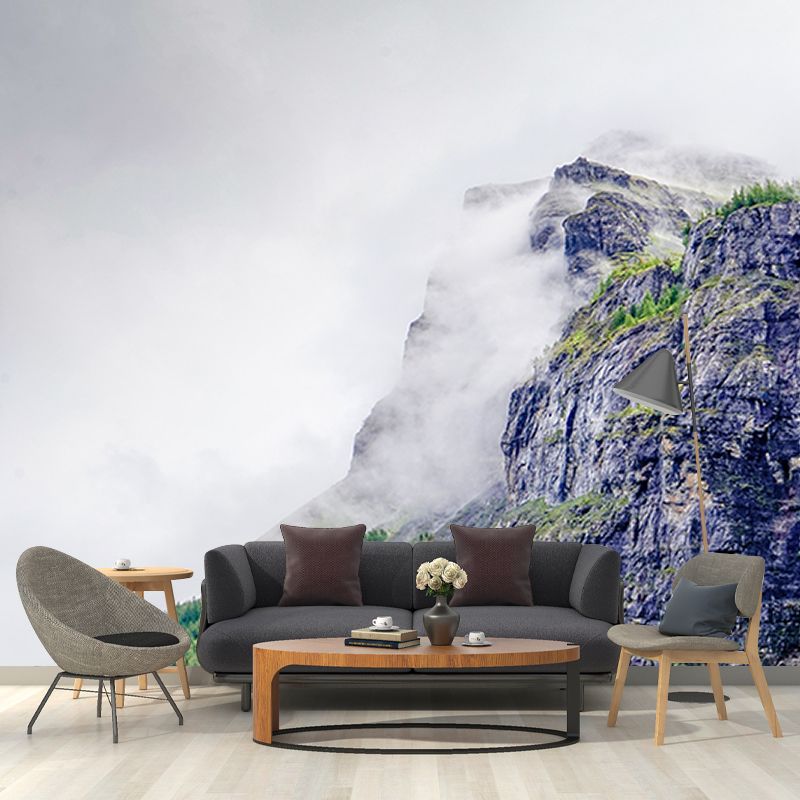 Environment Friendly Photography Mountain Wall Mural Sitting Room Wallpaper