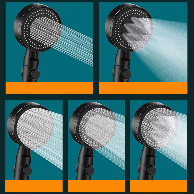 Contemporary Shower Head Combo Handheld Shower Head Plastic Wall-Mount Round Shower Head