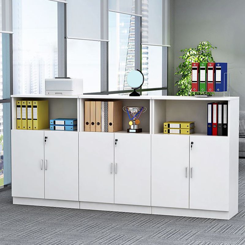 Office File Cabinet Vertical Modern Wood Storage Shelves File Cabinet with Lock