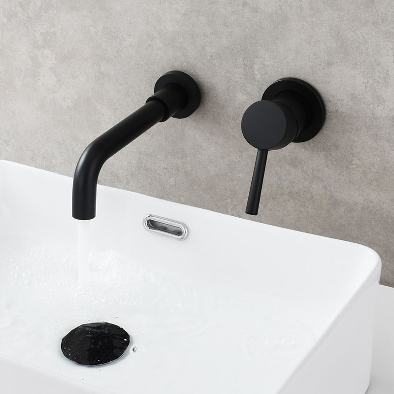 Single Hole Wall Mounted Bathroom Faucet Swivel Spout Basin Faucet