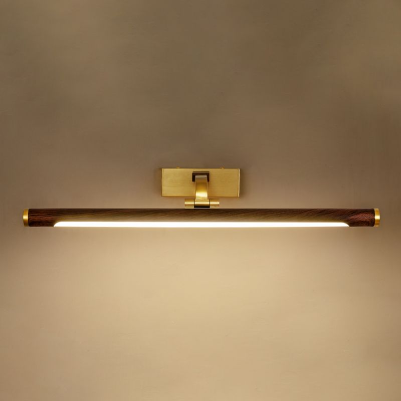 Metal Modern LED Wall Sconce Linear Shape Vanity Lamp with Acrylic Shade for Bathroom