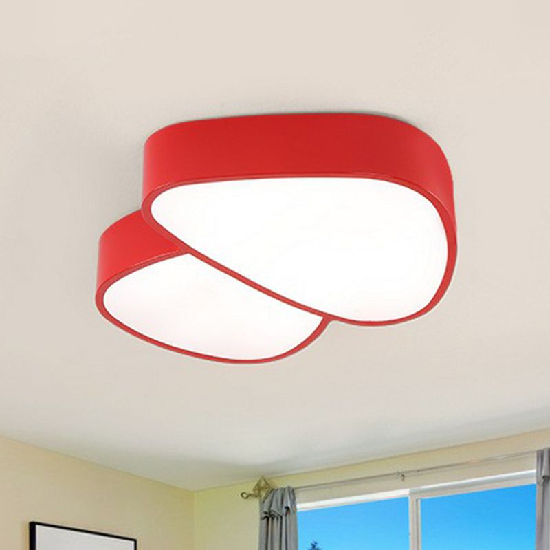 Mushroom Acrylic Flush Light Creative Led Surface Mount Ceiling Light for Kids Room