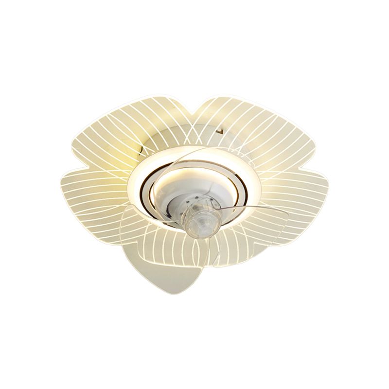 Multi Light Ceiling Fan Light Modern Style Metal Ceiling Fan Light for Dining Room