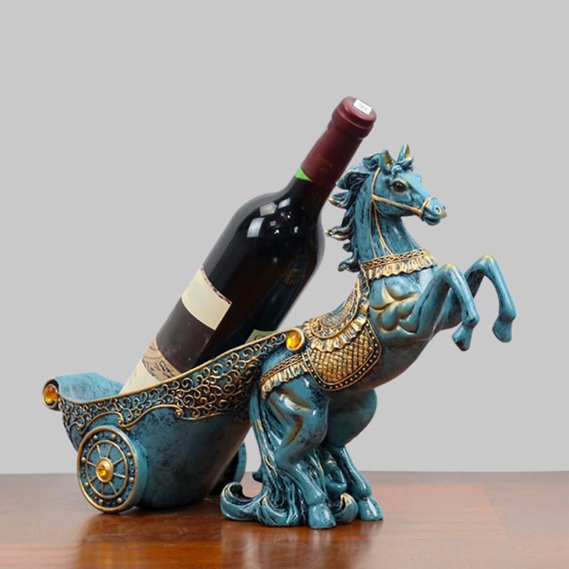 Glam Tabletop Wine Bottle Holder Resin Bottle Wine Rack for Kitchen