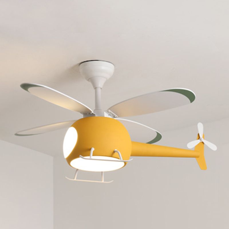 Éclairage de ventilateur de plafond multiple de style moderne lampe à fans de plafond en métal pour chambre à coucher