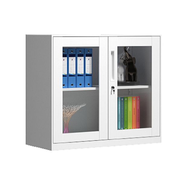 Contemporary File Cabinet Steel Frame Fire-Resistant Key Lock Lateral File Cabinet