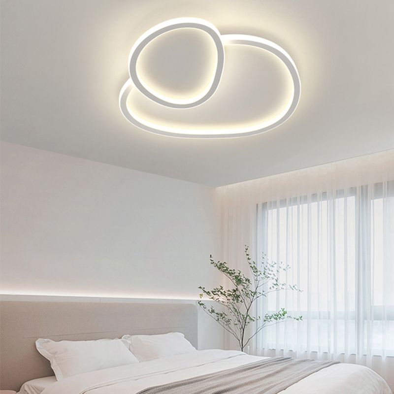 Modern Style Multi-Ring Shape Flush Mount Acrylic Ceiling Light for Living Room