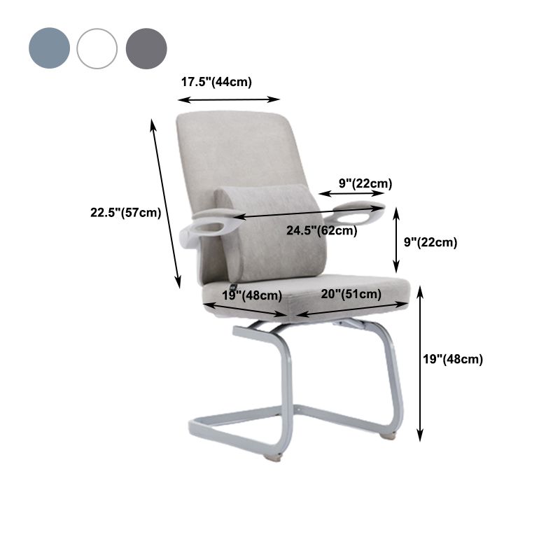 Modern Computer Chair Adjustable Flip up Armrest Chair Steel Desk Chair