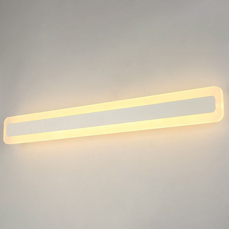 Rechteckige LED -Waschtischlampe moderner minimalistischer Acryl -Ein Eitelkeitslicht