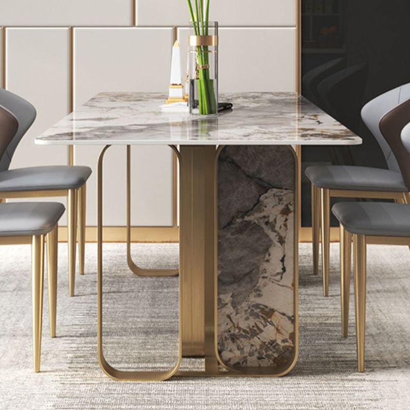 Glam 1/3/4/5/6/7/8/9 Pieces Dinette Set Sintered Stone Dining Room Set