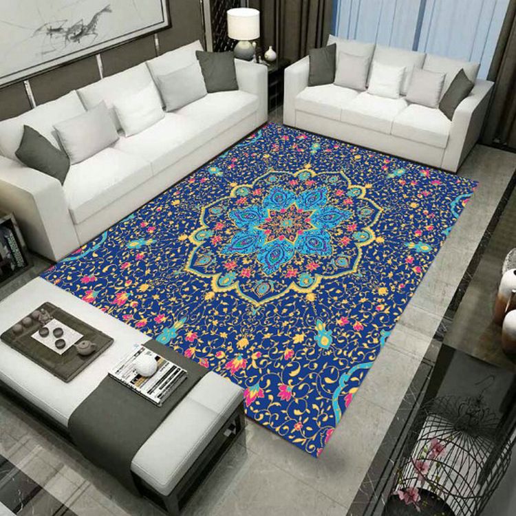 Grand Persian Rug Multicolor Jacquard Printed Rug Washable Non-Slip Backing Pet Friendly Rug for Living Room