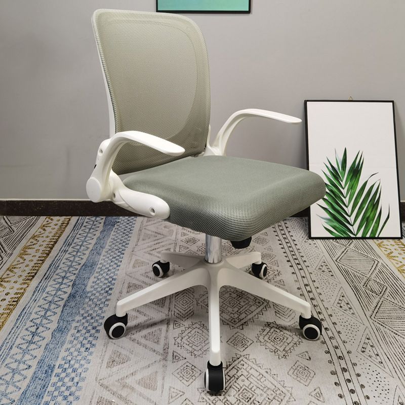 Modern Desk Chair Mesh Conference Chair Mid-Back Chair with Wheels