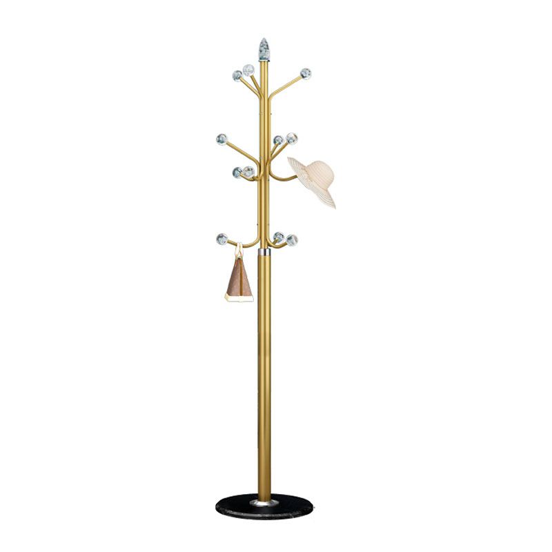 Hall Tree Hooks Contemporary Metal Entry Hall Tree Coat Hanger