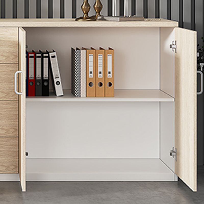 Nordic Storage Filing Cabinet Wooden Frame Locking Filing Cabinet