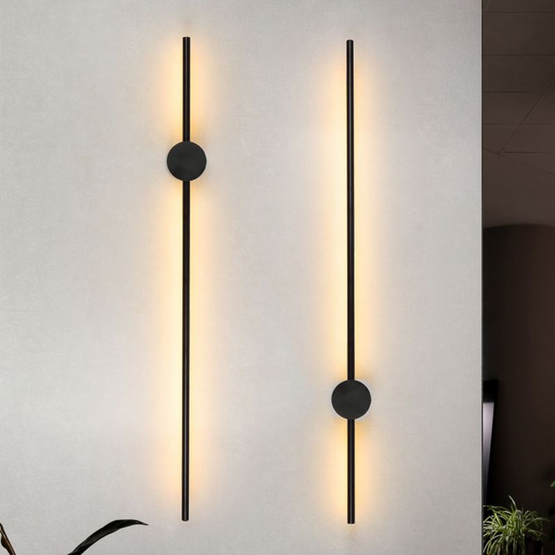 Lámpara de montaje de pared nórdica estilo de la tira LED de estilo LED de pared Flexure para sala de estar