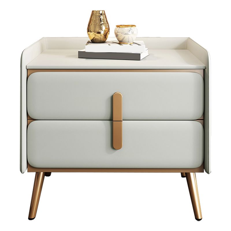 Solid Wood Accent Table Nightstand Modern Night Table with Legs