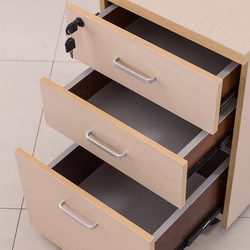 Contemporary Vertical Filing Cabinet Wood Filing Cabinet on Wheels