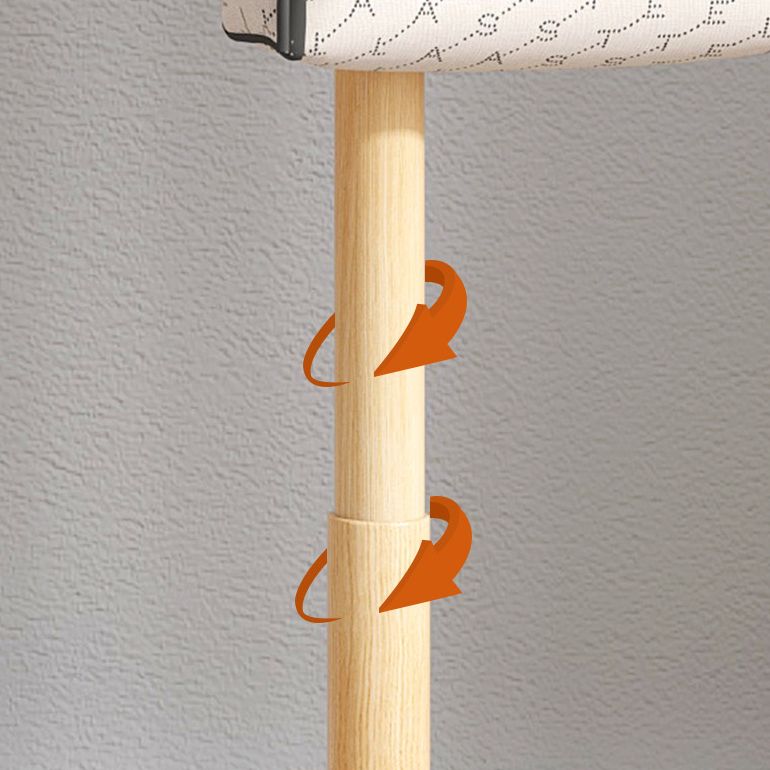 Modern Entryway Coat Hanger Wooden Hooks Coat Rack Living Room