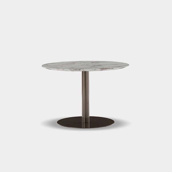 Contemporary Metal Dining Table Rectangle UV Resistant Dining Table