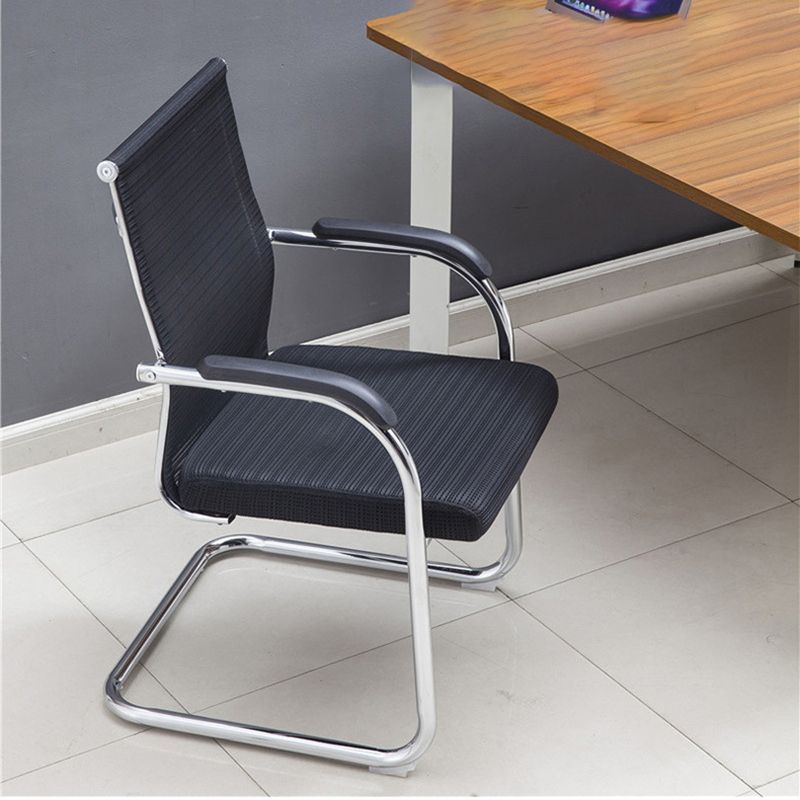 Modern Black Metal Conference Chair with Mid Back and Hight Back Home Office Chair