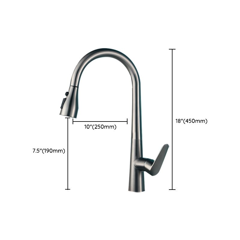 Pull Out Kitchen Faucet Single Handle 3 Function Faucet with Pull Out Sprayer