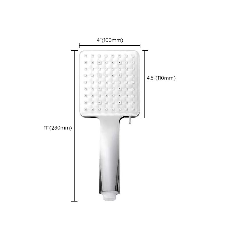 Classic Handheld Shower Head Standard Round Shower Heads in Silver