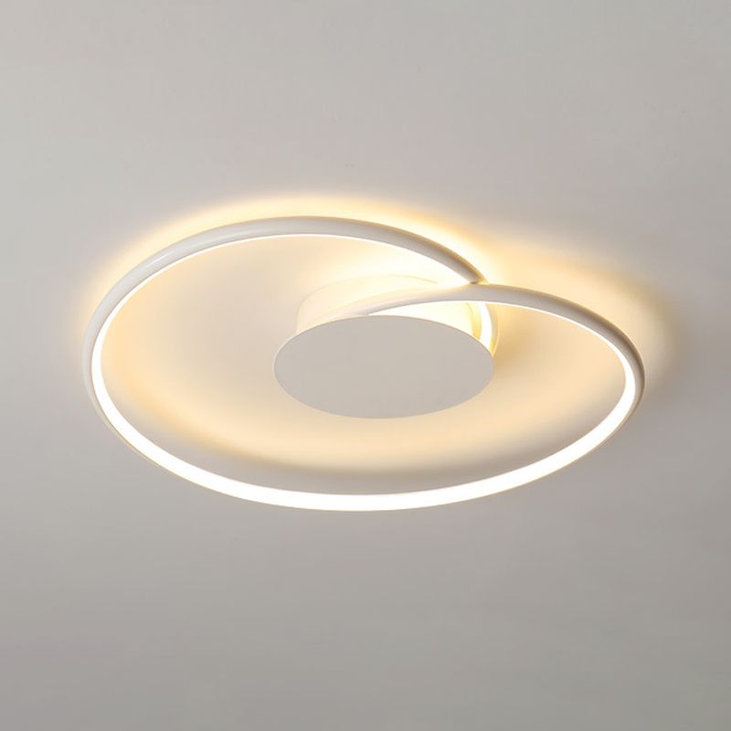 White Acrylic Shaded Ceiling Light LED Modern Flush Mount Lighting for Room