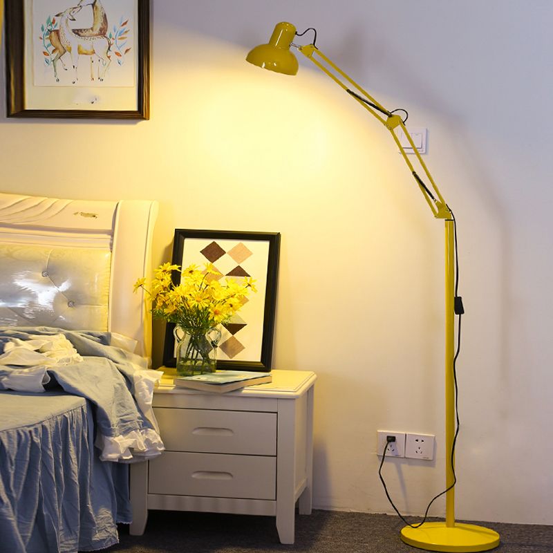 1 leichte schalenförmige Stehlampe zeitgenössische Metalllampen für Wohnzimmer