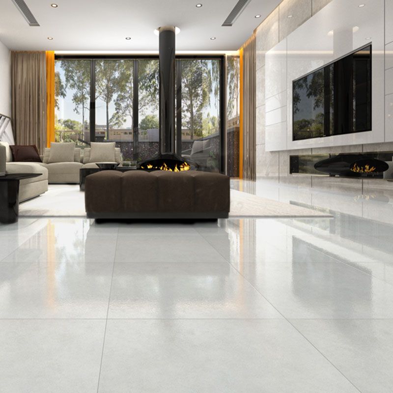 Peel and Stick Flooring Vinyl Square Marble Print Indoor Flooring Vinyl