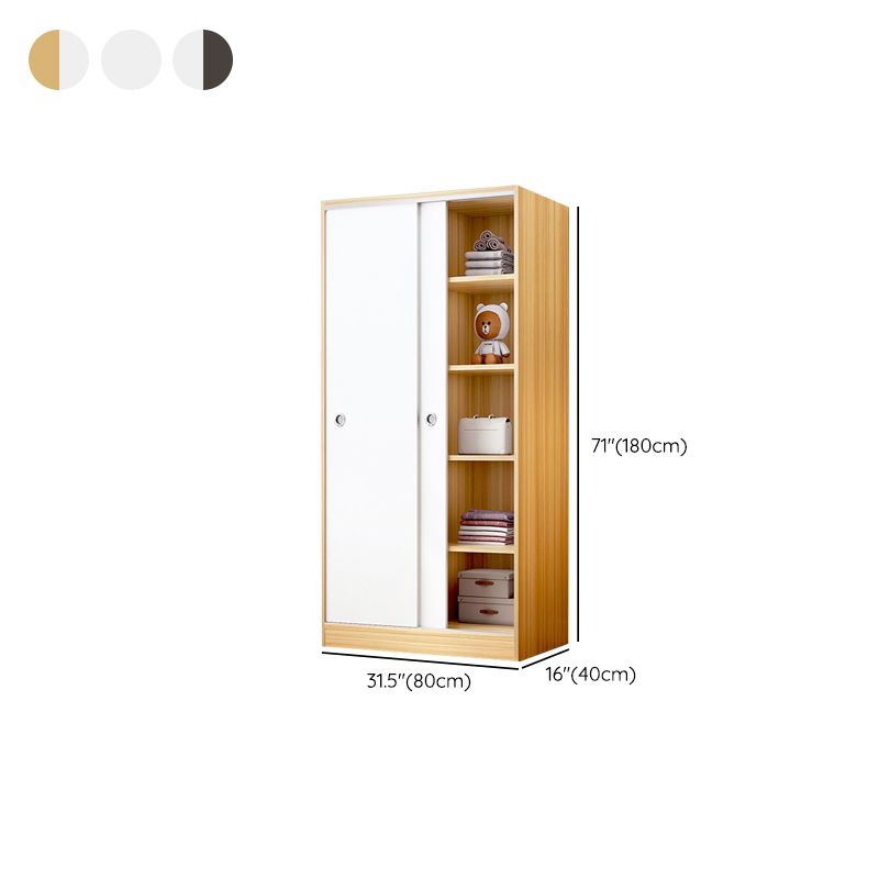 Modern Style Wardrobe Armoire Wooden Wardrobe Closet With Doors