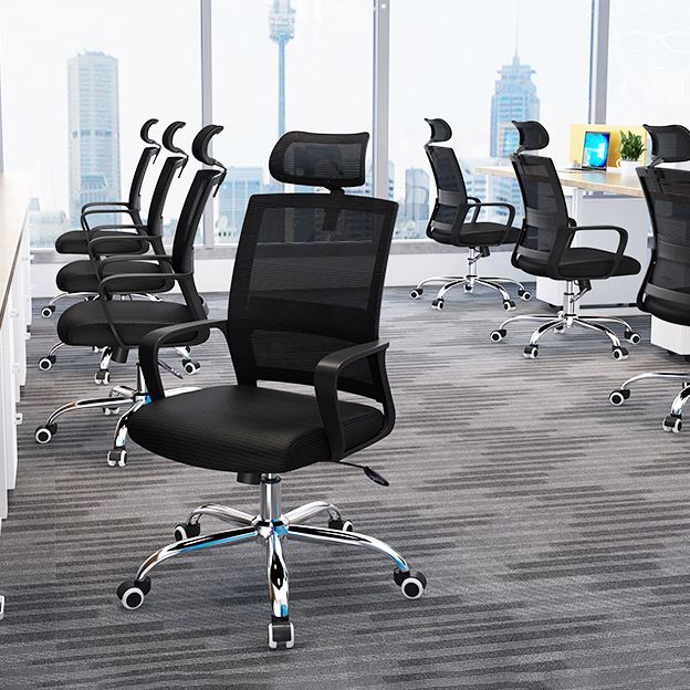 Modern Style Office Chair Fixed Arms No Distressing Desk Chair