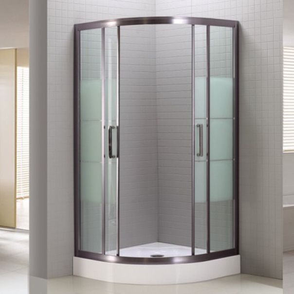 Modern Round Shower Stall Clear Tempered Bathroom Shower Stall