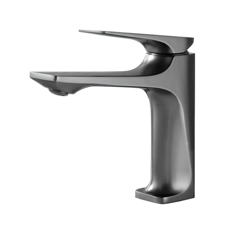 Contemporary Centerset Faucet Lever Handles Single Hole Low Arc Solid Brass Square Faucet